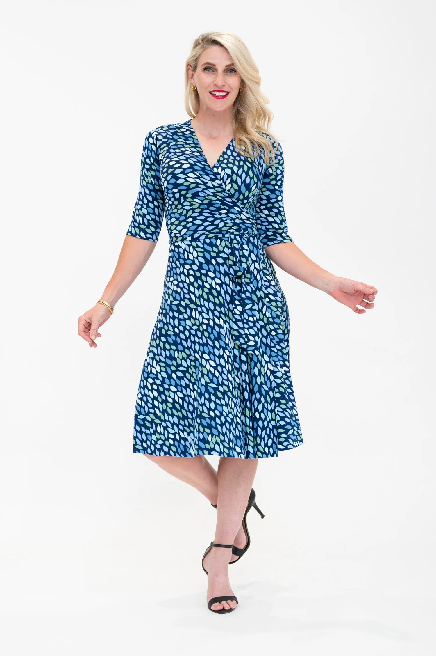 Lara in Blue - Wrap Dress