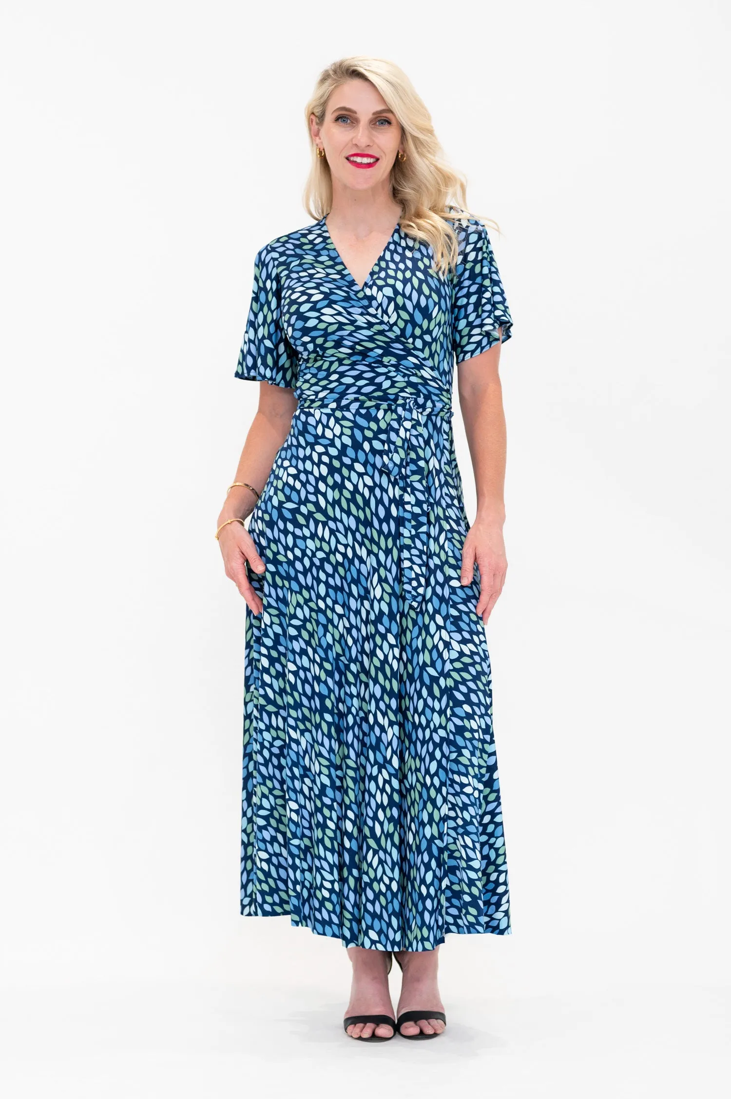 Lara in Blue - Wrap Dress