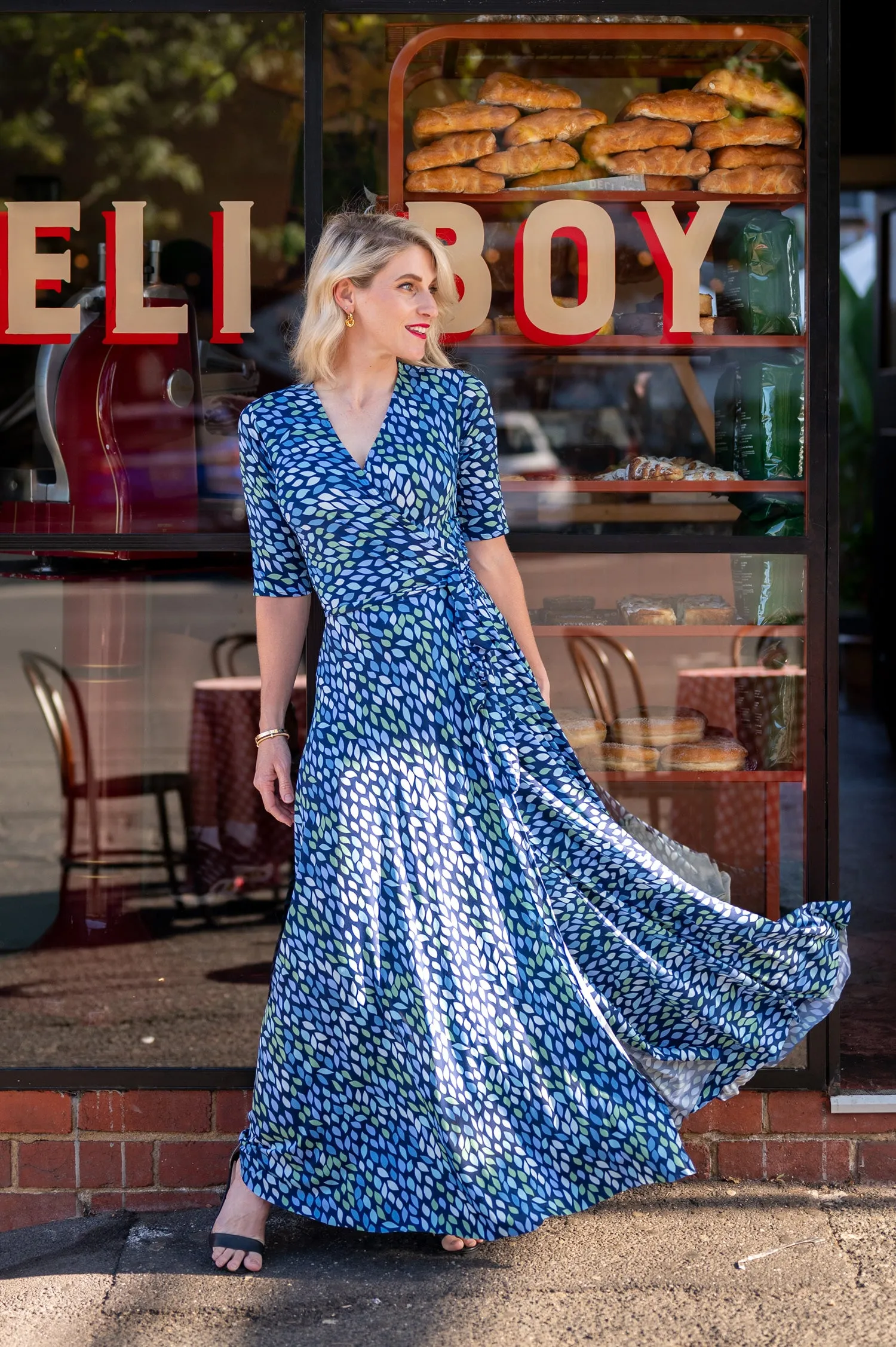 Lara in Blue - Wrap Dress