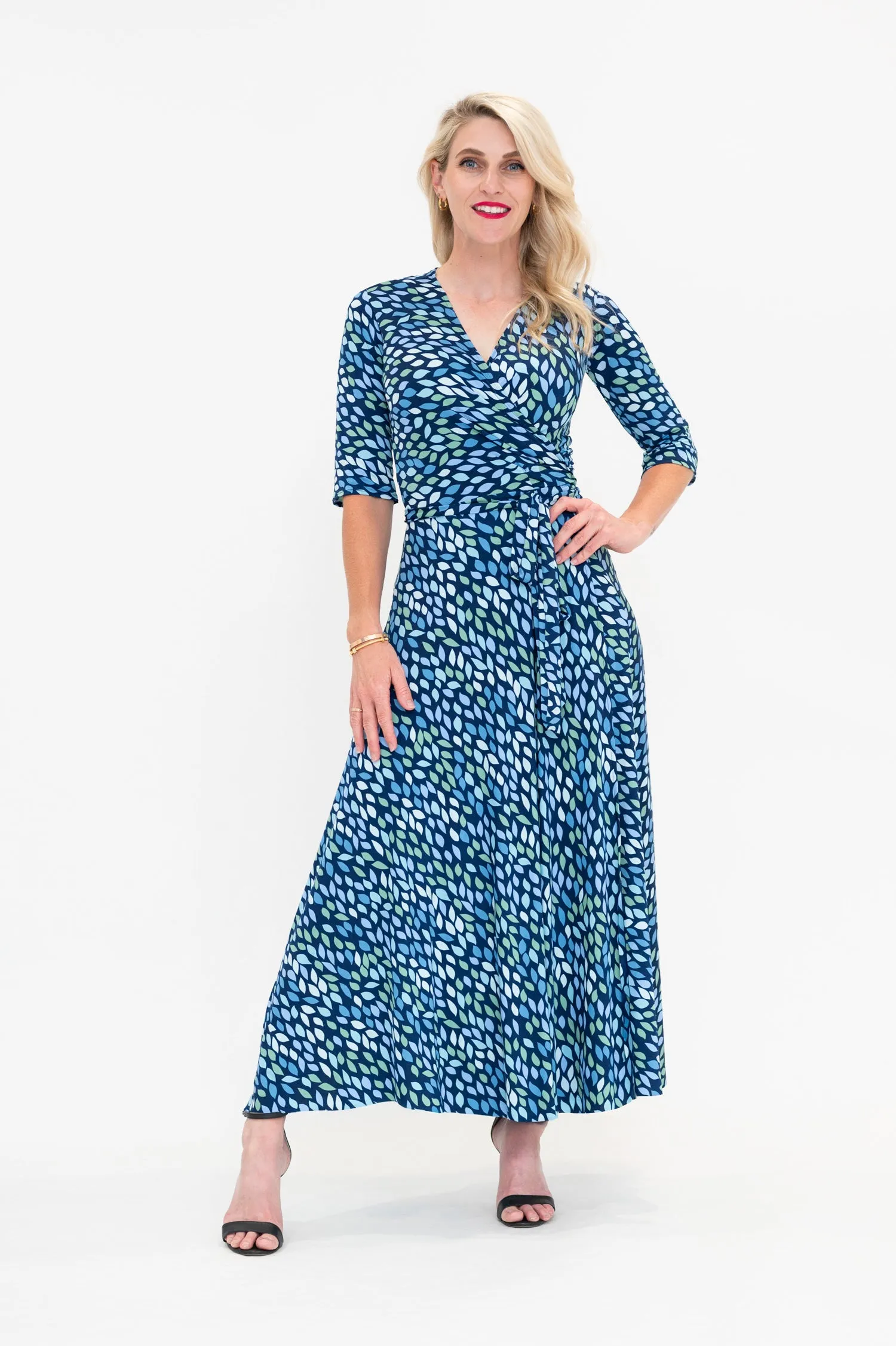 Lara in Blue - Wrap Dress