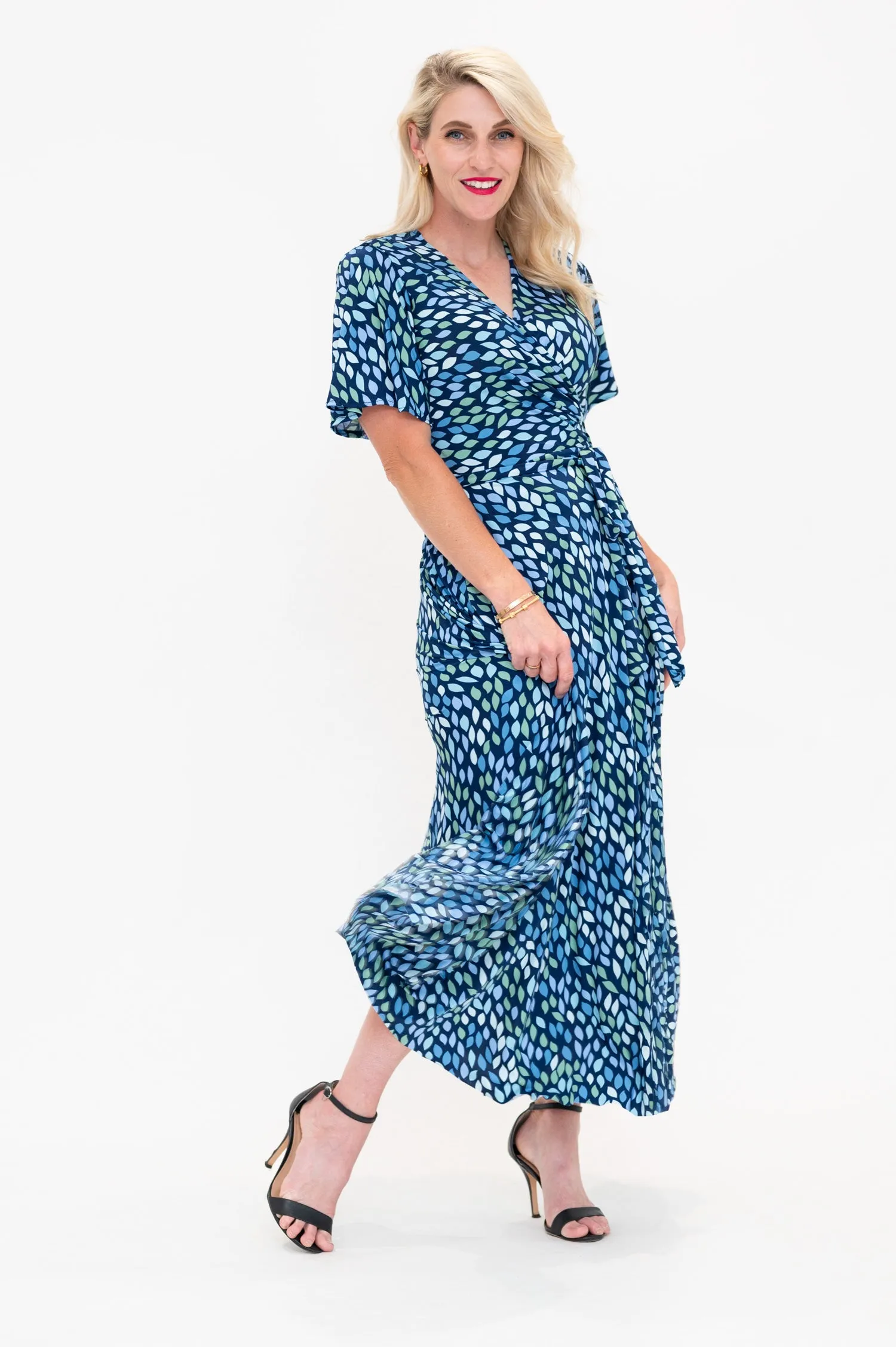 Lara in Blue - Wrap Dress