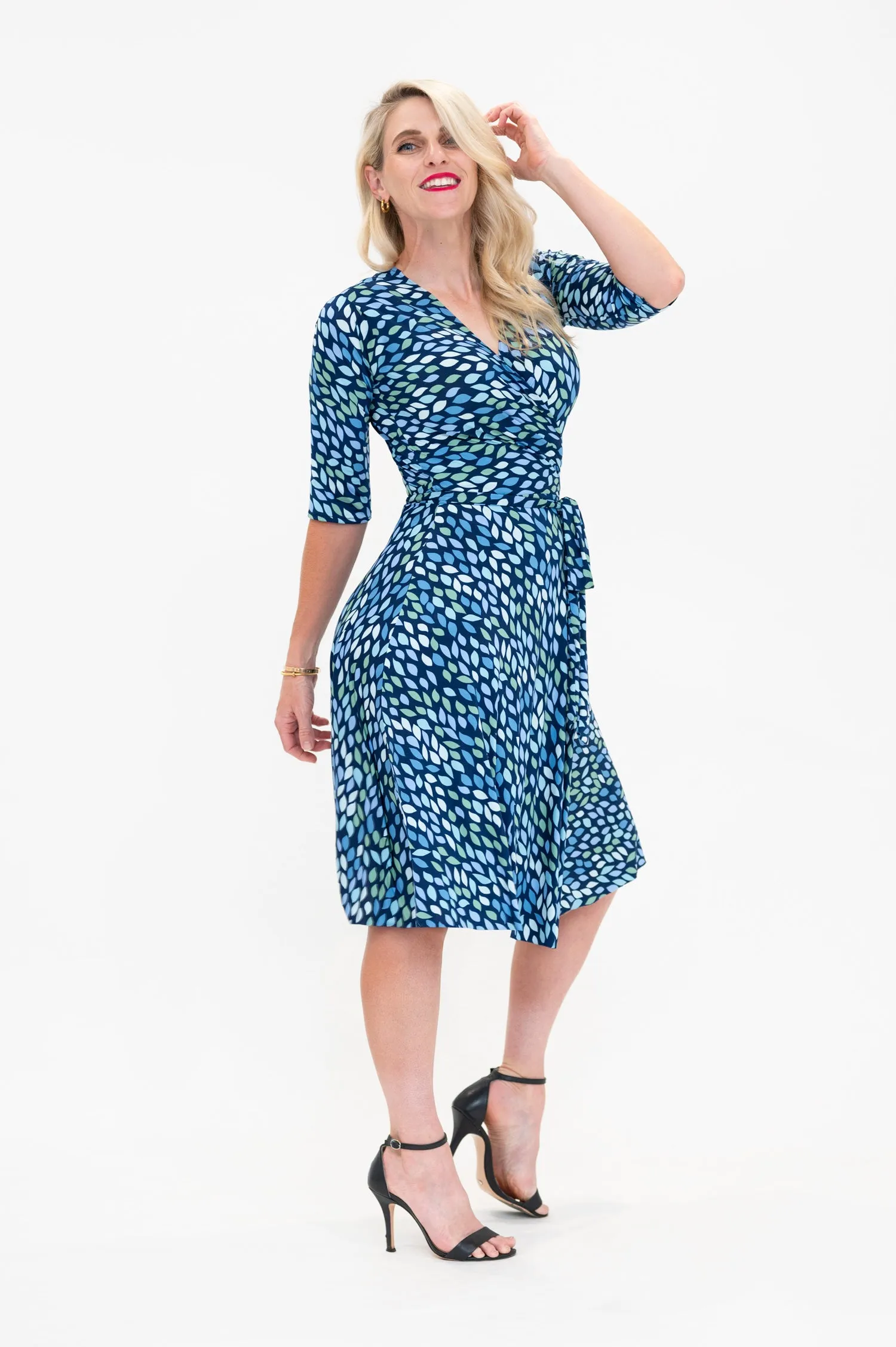 Lara in Blue - Wrap Dress