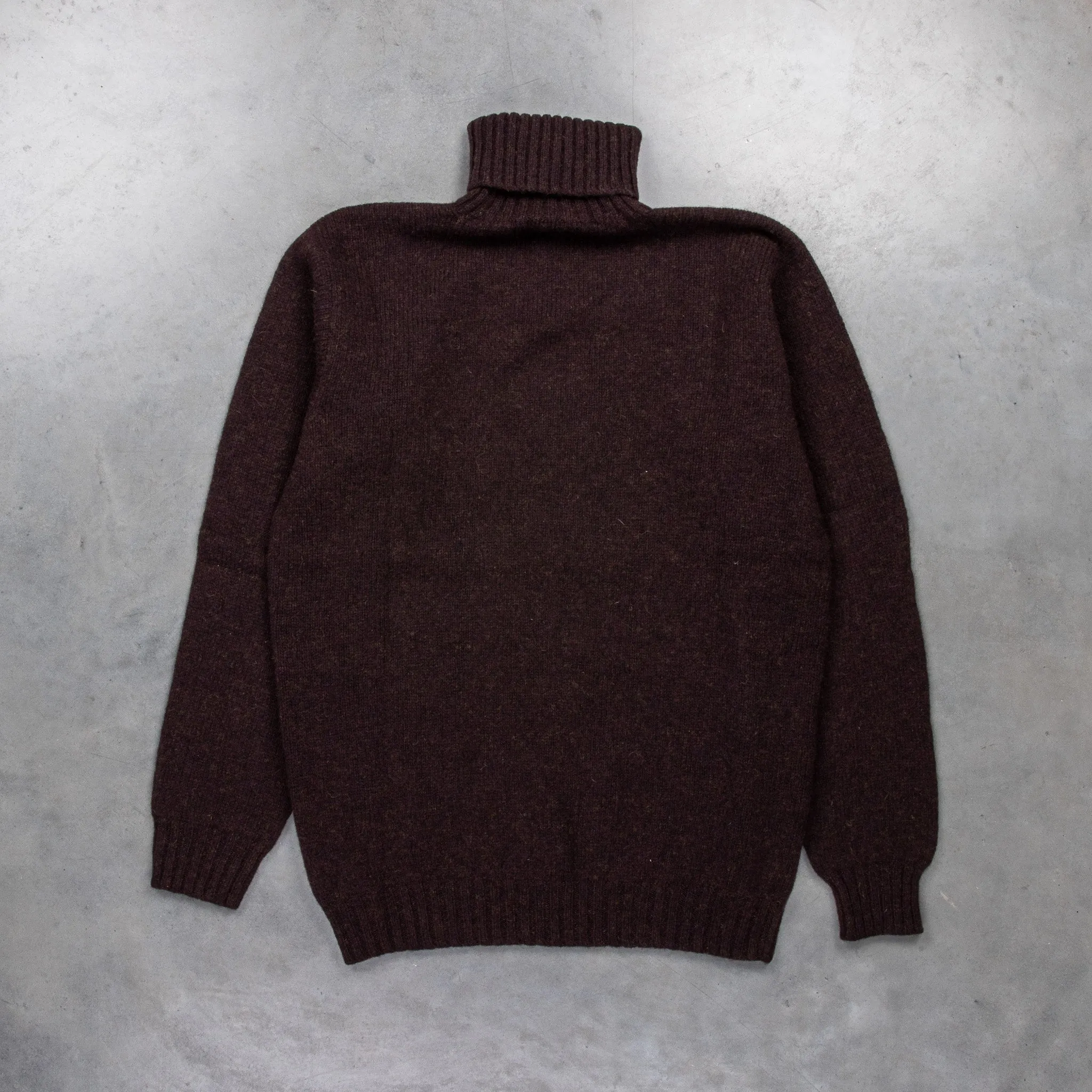 Laurence J. Smith Super Soft Seamless Roll Neck Pullover Truffle