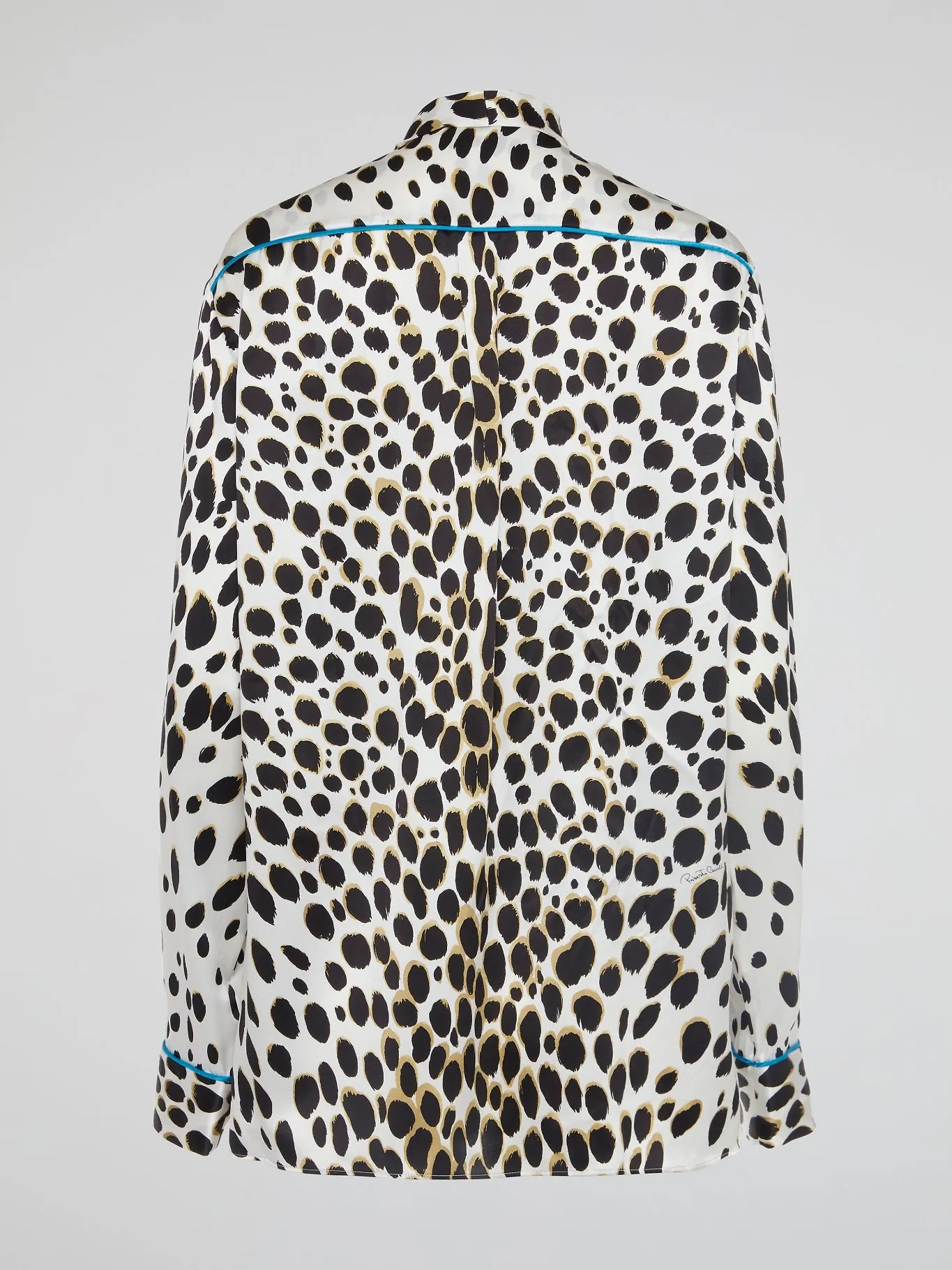 Leopard Print Bow Tie Blouse