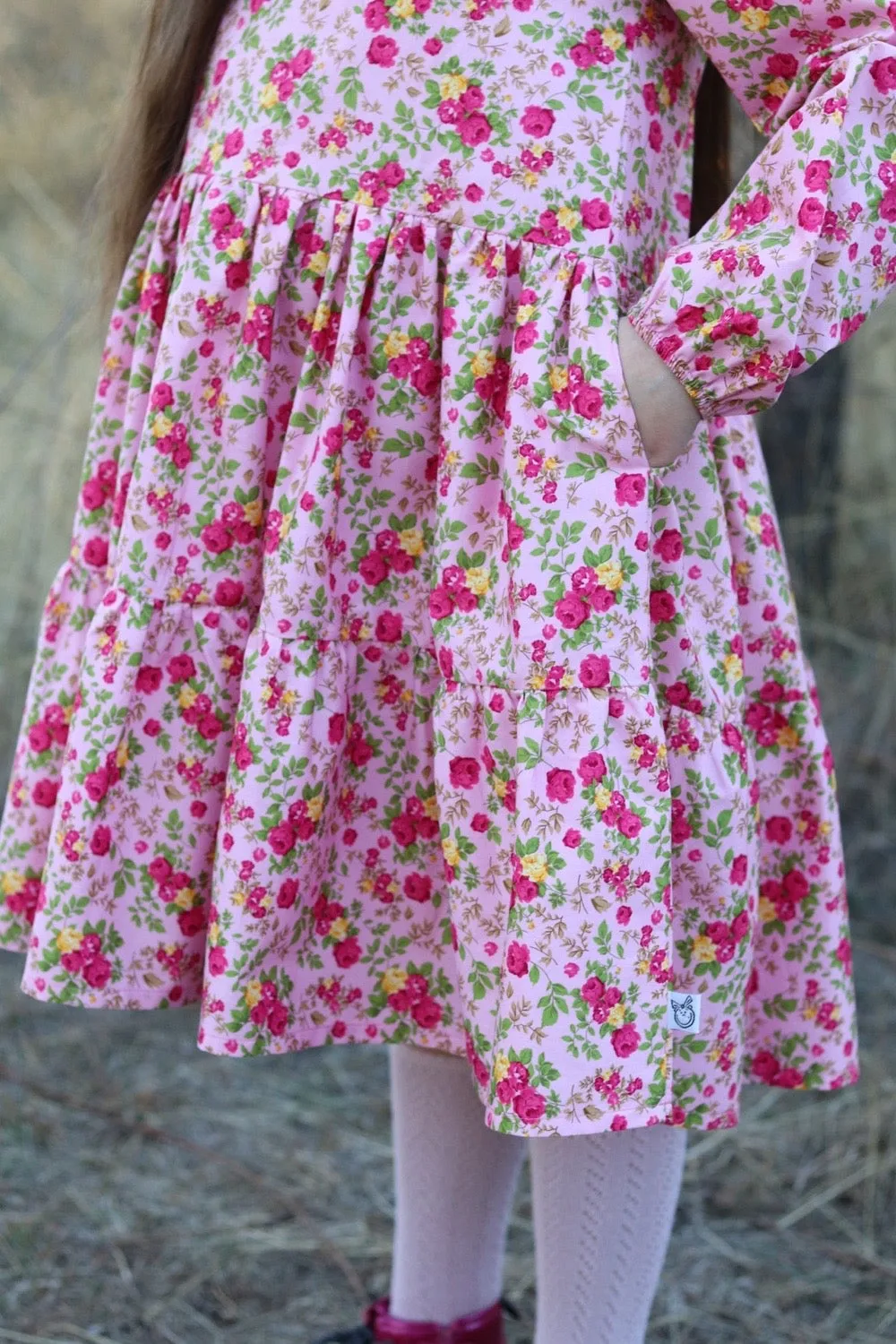 Long Sleeve Riverside Dress | Savannah Anne in Pink