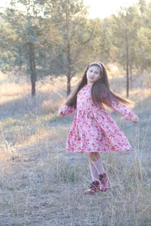 Long Sleeve Riverside Dress | Savannah Anne in Pink