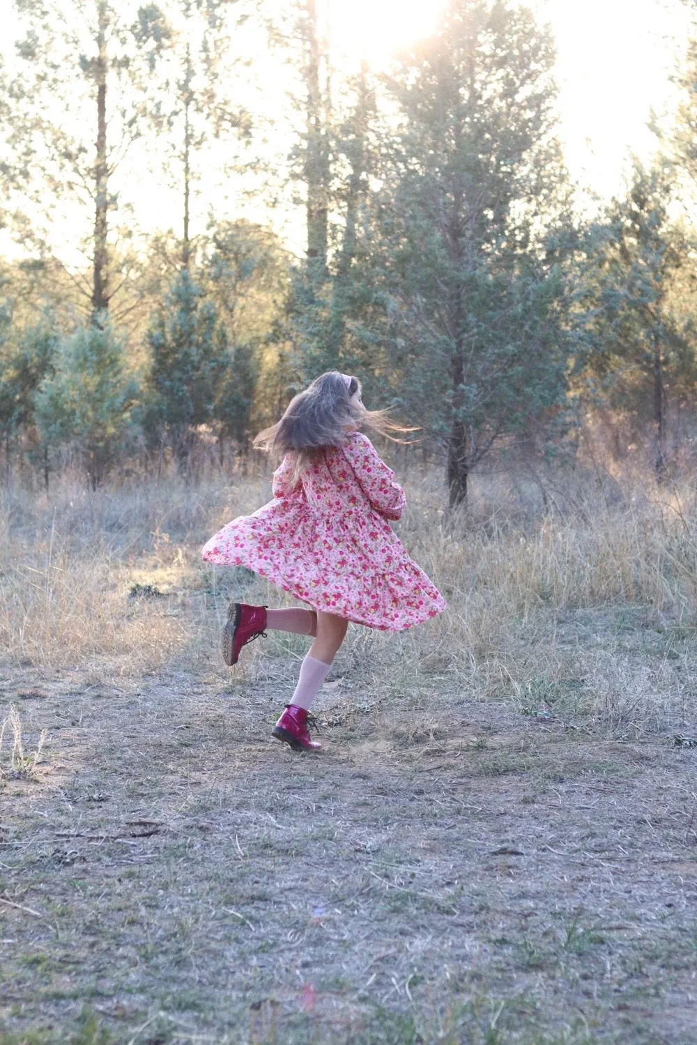 Long Sleeve Riverside Dress | Savannah Anne in Pink