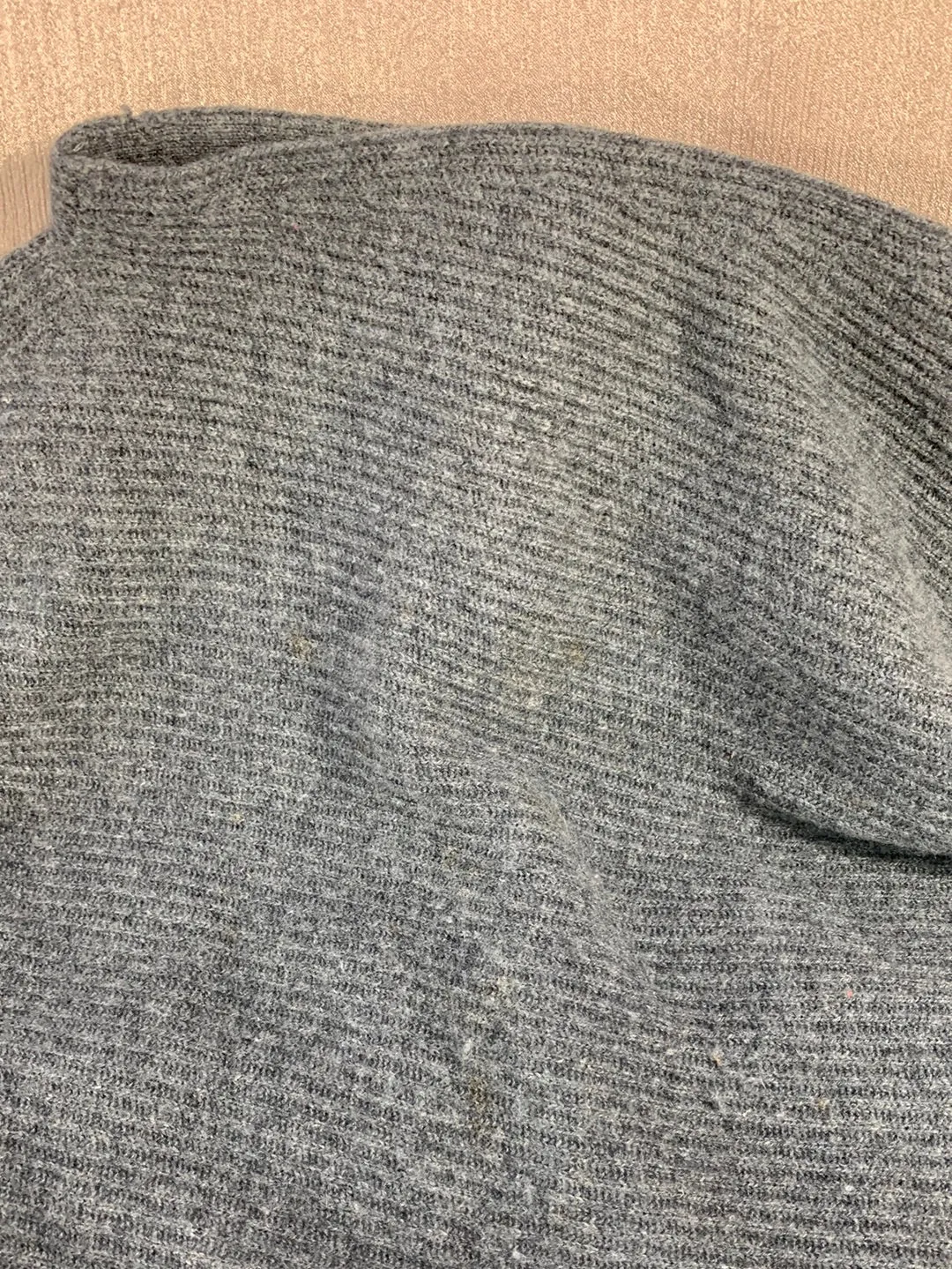 LOT OF 3 CASHMERE Sweater Upcycle Felt Craft Cutters Fabric - green tan gray