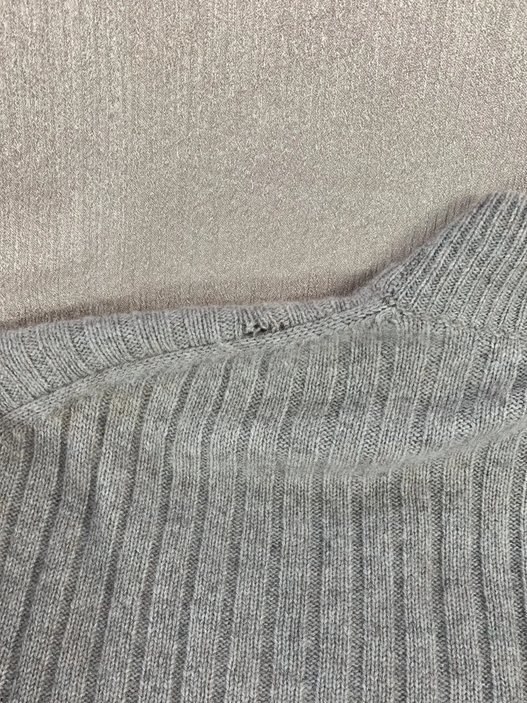 LOT OF 3 CASHMERE Sweater Upcycle Felt Craft Cutters Fabric - green tan gray