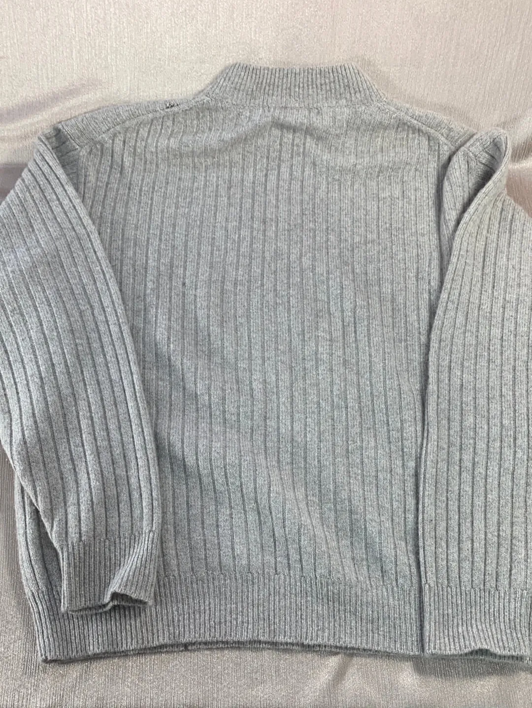 LOT OF 3 CASHMERE Sweater Upcycle Felt Craft Cutters Fabric - green tan gray
