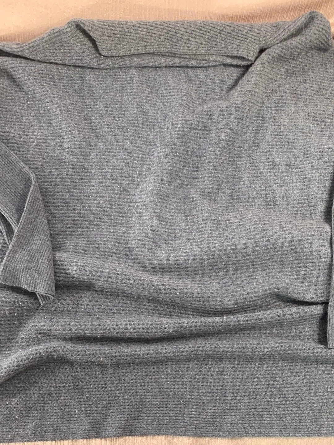 LOT OF 3 CASHMERE Sweater Upcycle Felt Craft Cutters Fabric - green tan gray