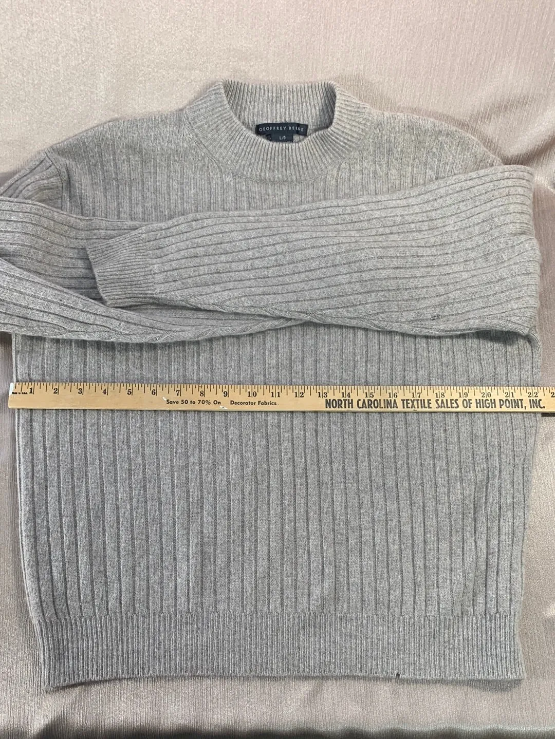LOT OF 3 CASHMERE Sweater Upcycle Felt Craft Cutters Fabric - green tan gray