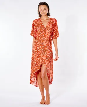 LUNAR TIDES WRAP DRESS