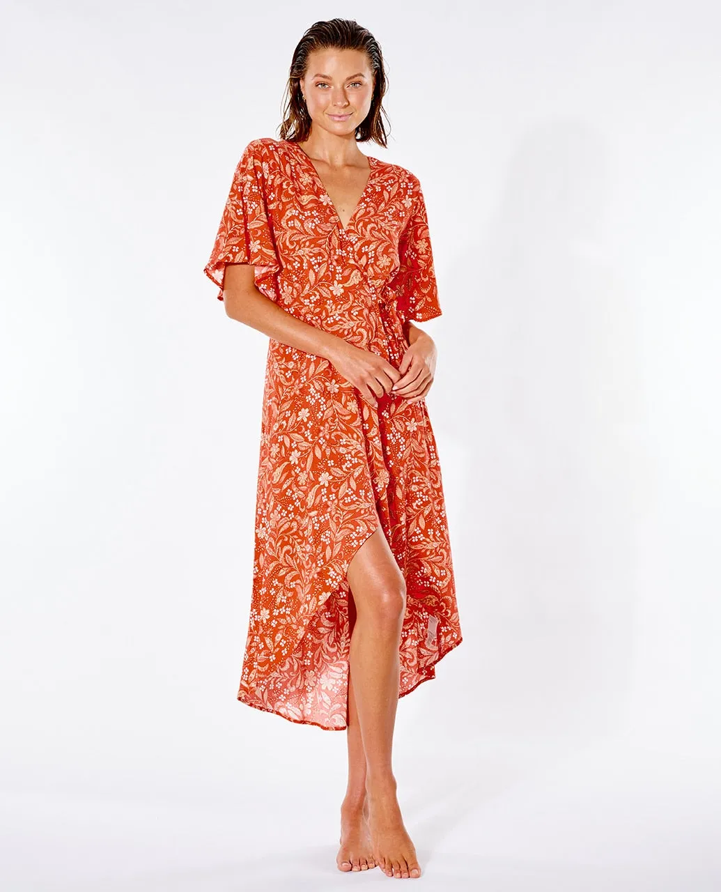 LUNAR TIDES WRAP DRESS