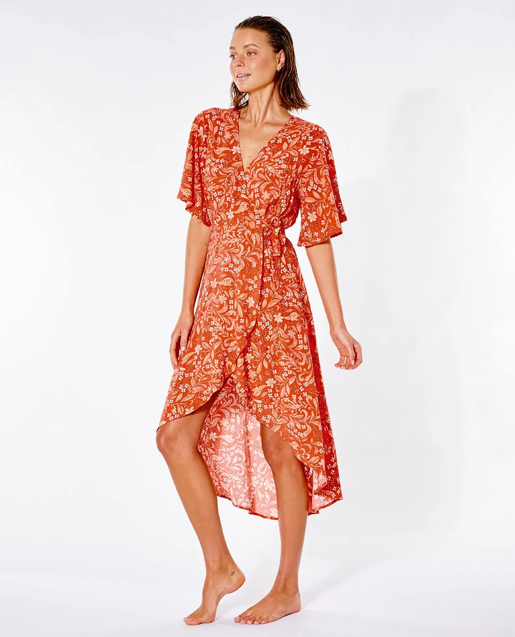 LUNAR TIDES WRAP DRESS