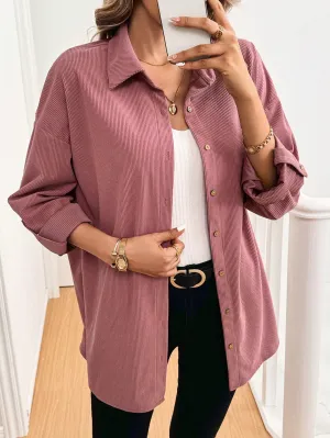 LUNE Autumn Winter Long Sleeve Stylish Commute & Travel Basic Women Shirt, Blouse