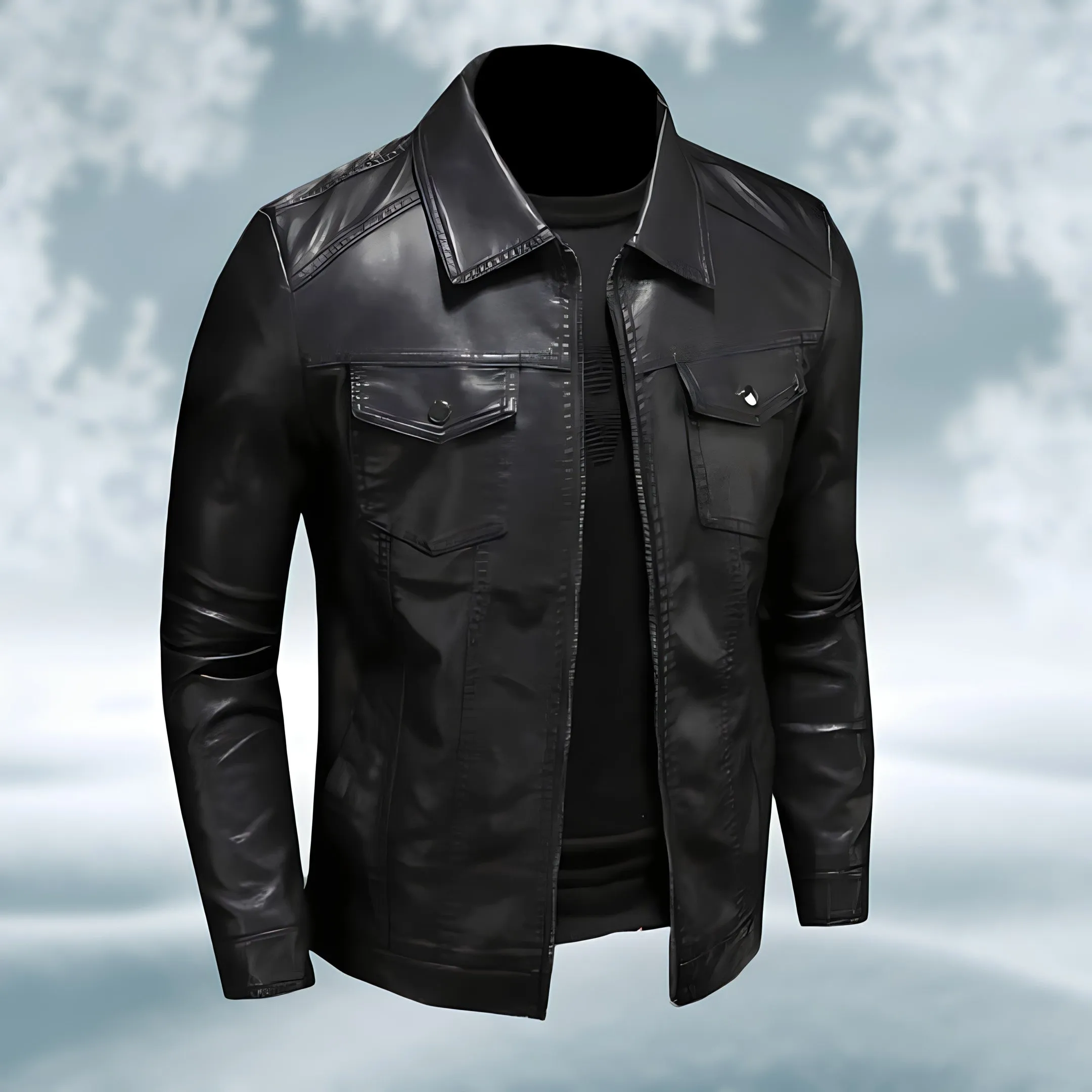 Luxurious leather jacket for men