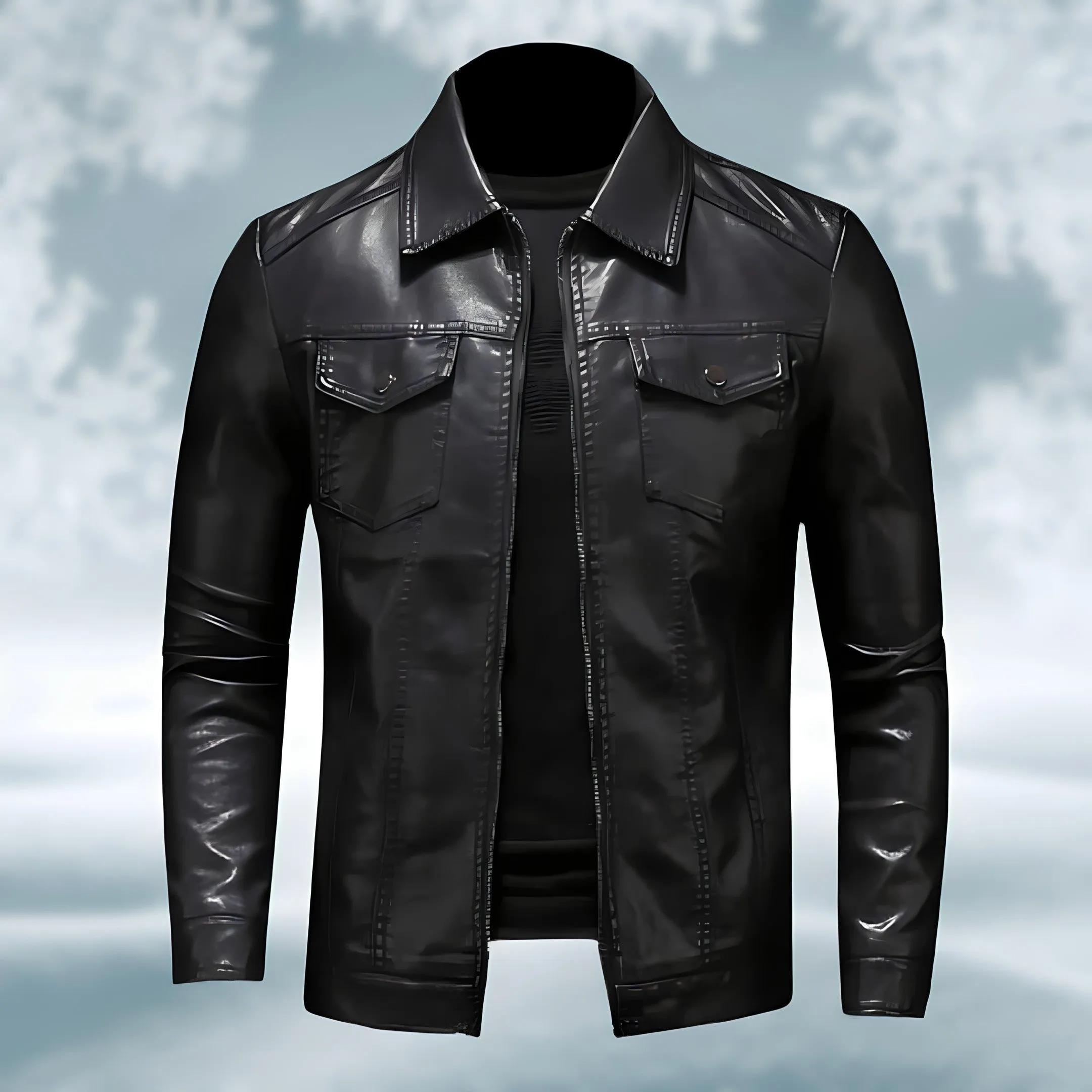 Luxurious leather jacket for men