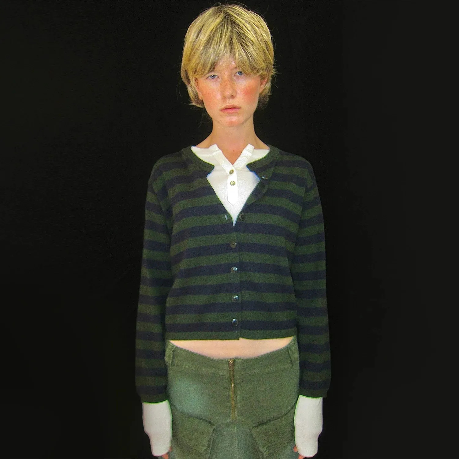 Luxurious Striped Cardigan