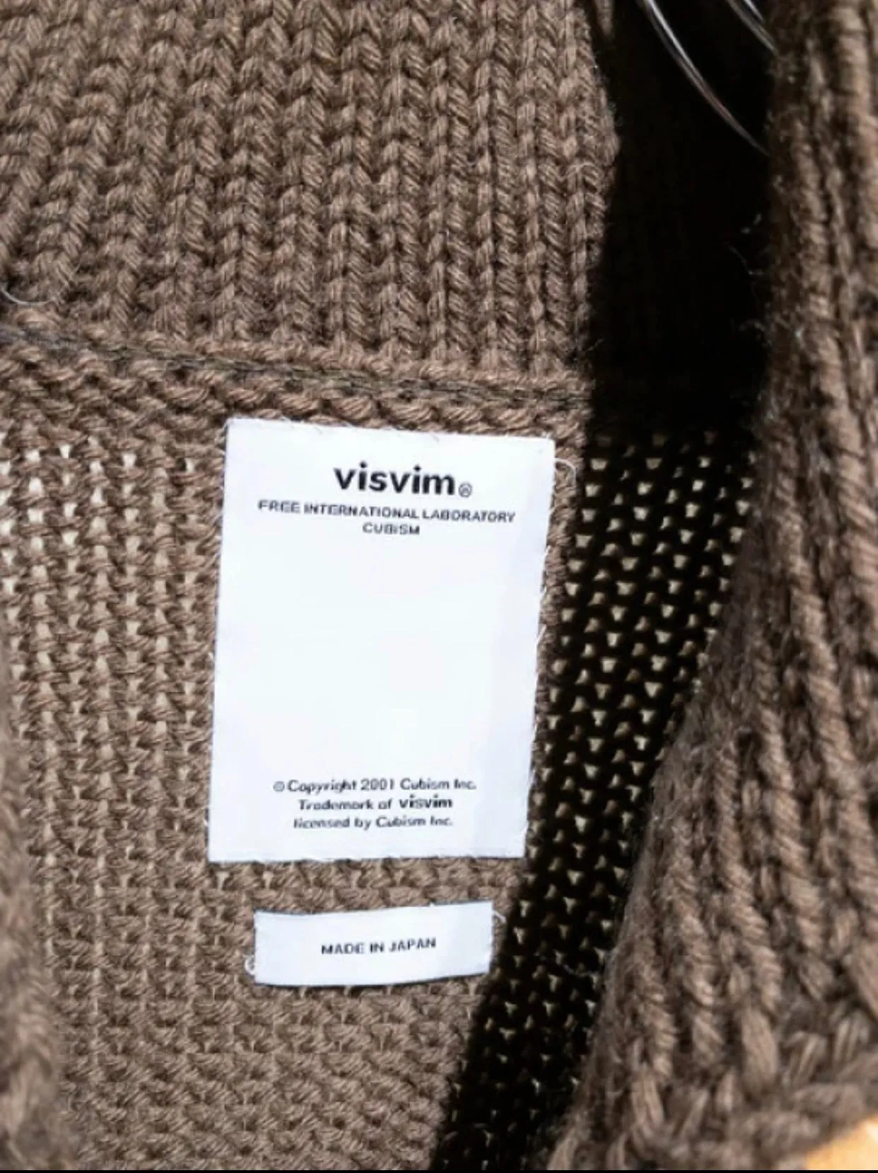 [M] Visvim 13AW Sturgis Sweater FZ Full Zip Brown