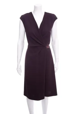 Max Mara Brown Wrap Dress SZ 8