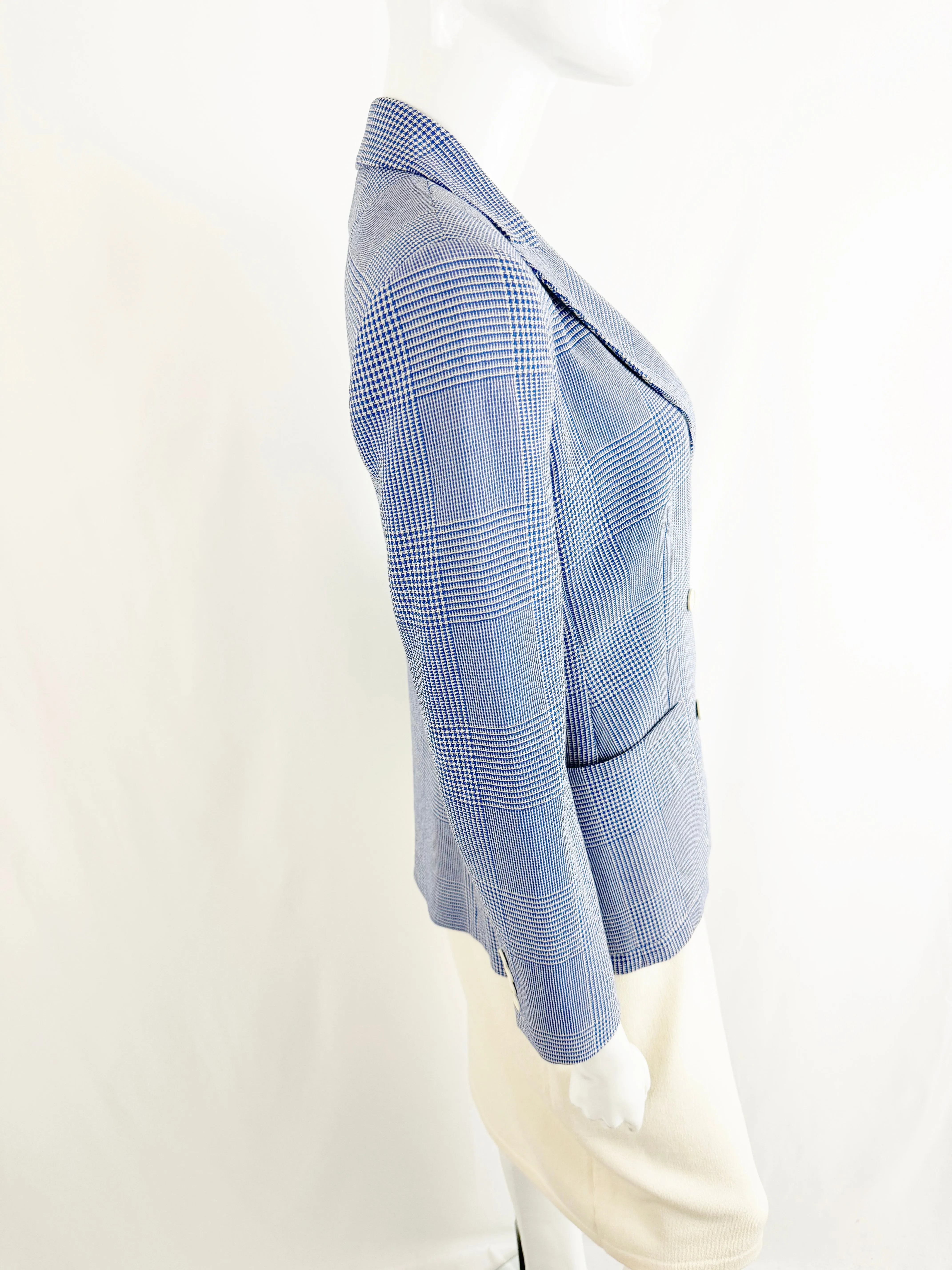 Max Mara Wool Check Blazer Size S