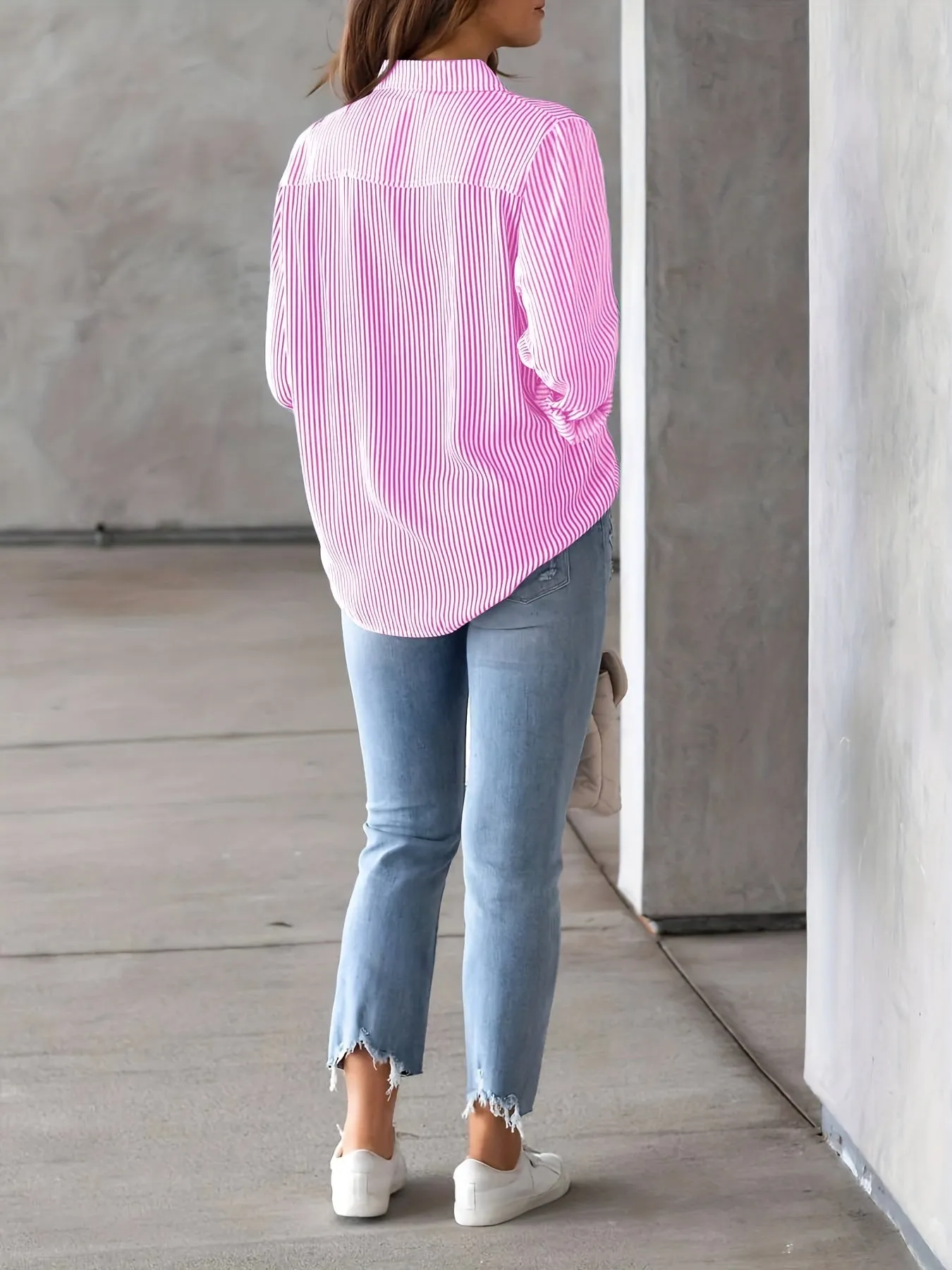 Mia ™ | Casual Striped Button-Up Shirt