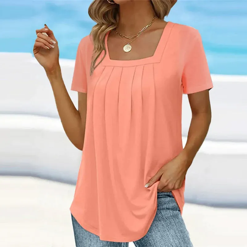 Mindy™ - Chic Pleated Blouse for Effortless Style
