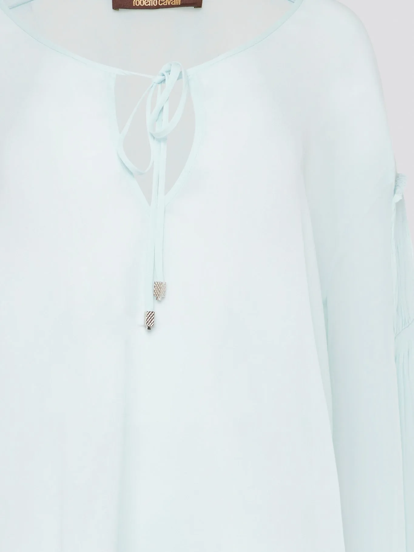 Mint Green Tie Front Blouse
