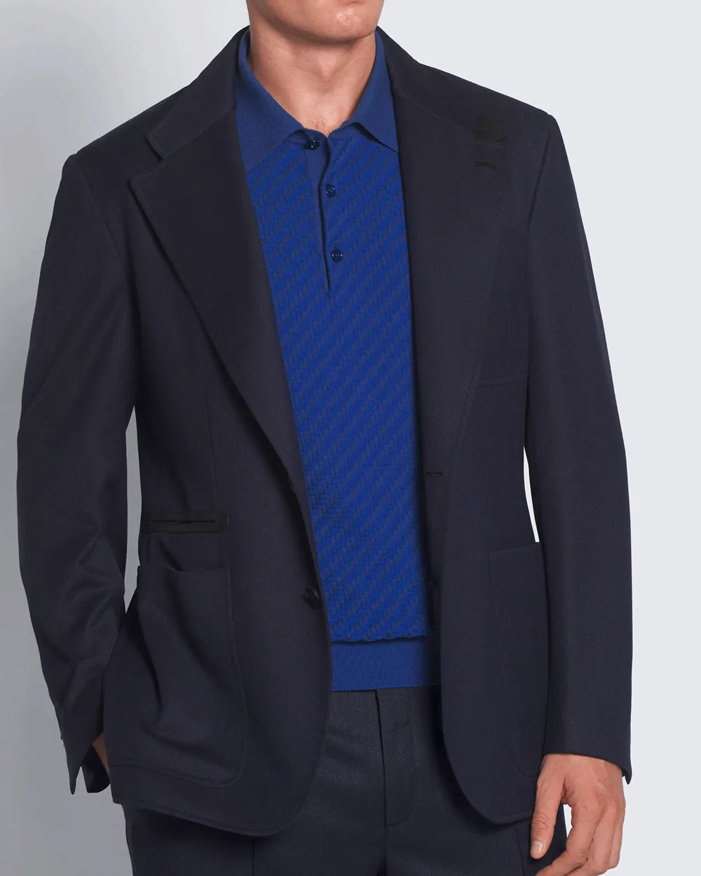 Navy Calvary Twill Sportcoat