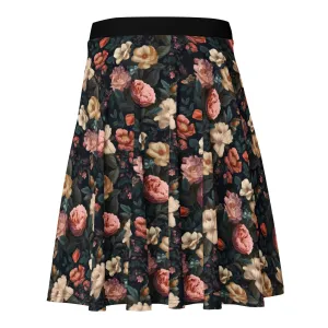 Night Rose - Skater Skirt