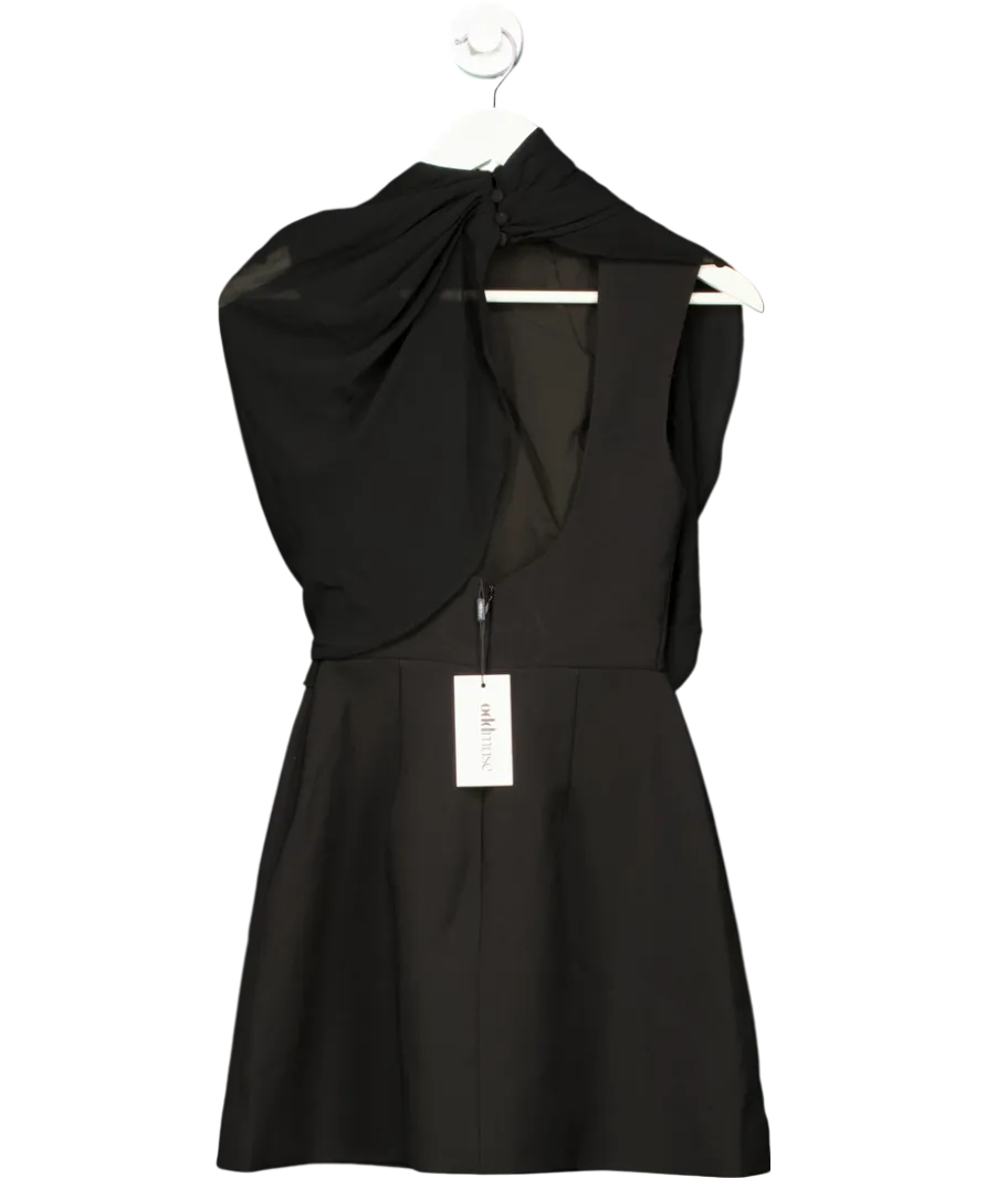 Odd Muse Black The Ultimate Muse Gathered Mini Dress UK XXS