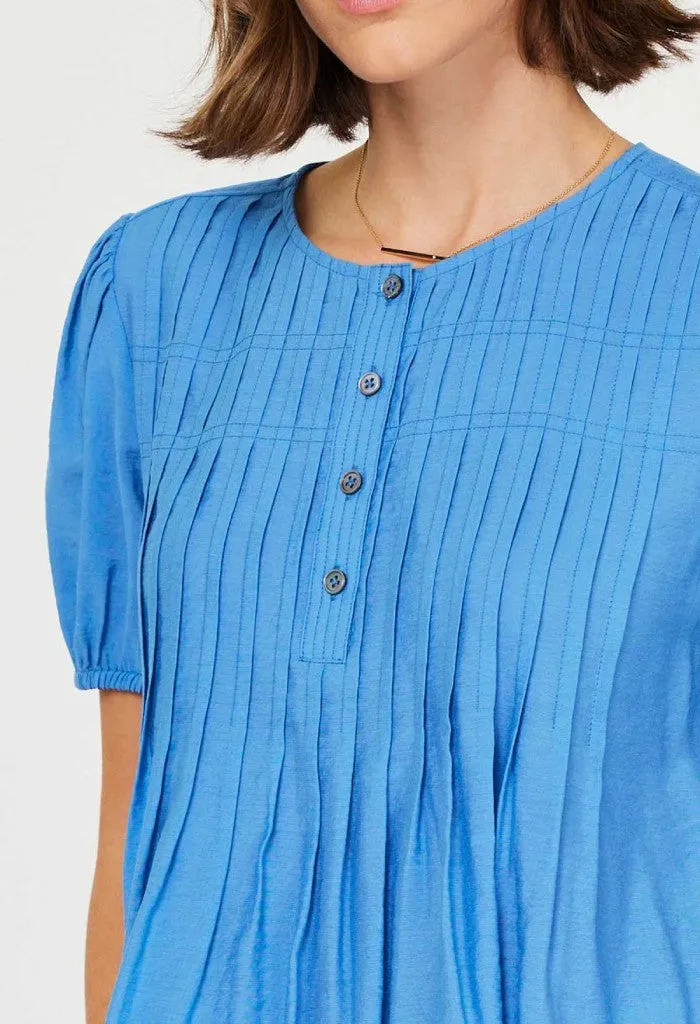 Olivia Blouse-Denim Blue