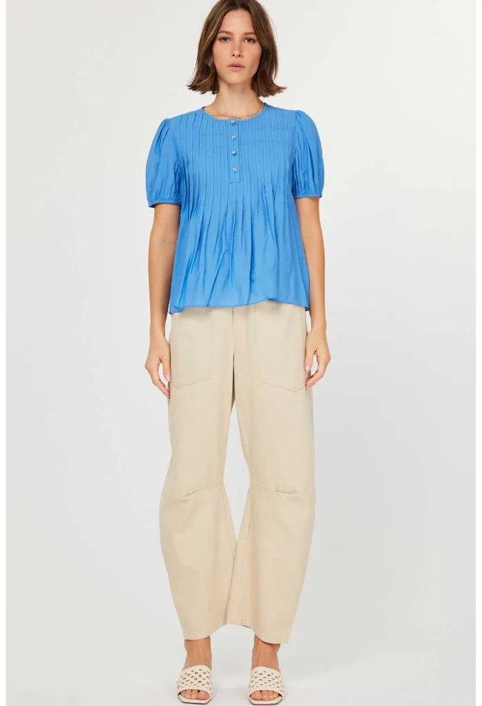 Olivia Blouse-Denim Blue
