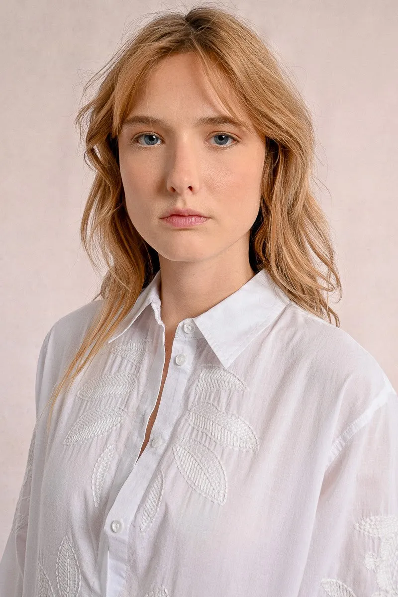 OVERSIZED SHIRT WITH EMBROIDERY