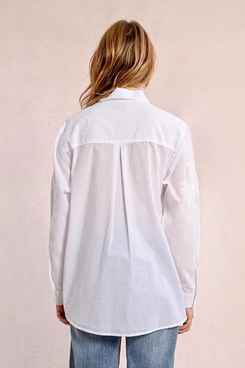 OVERSIZED SHIRT WITH EMBROIDERY
