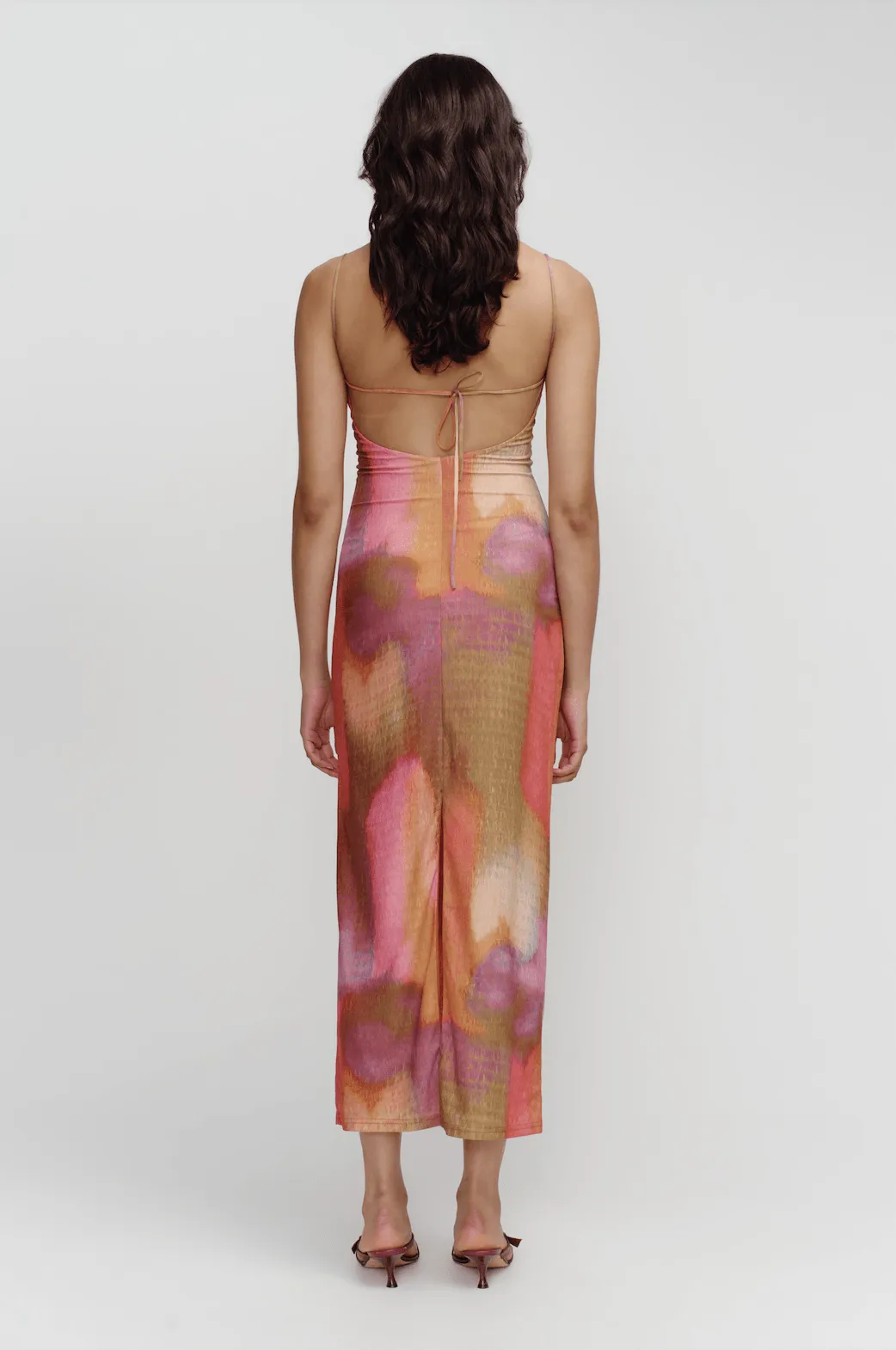 OWNLEY Miro Midi Dress - Rainbow Blur