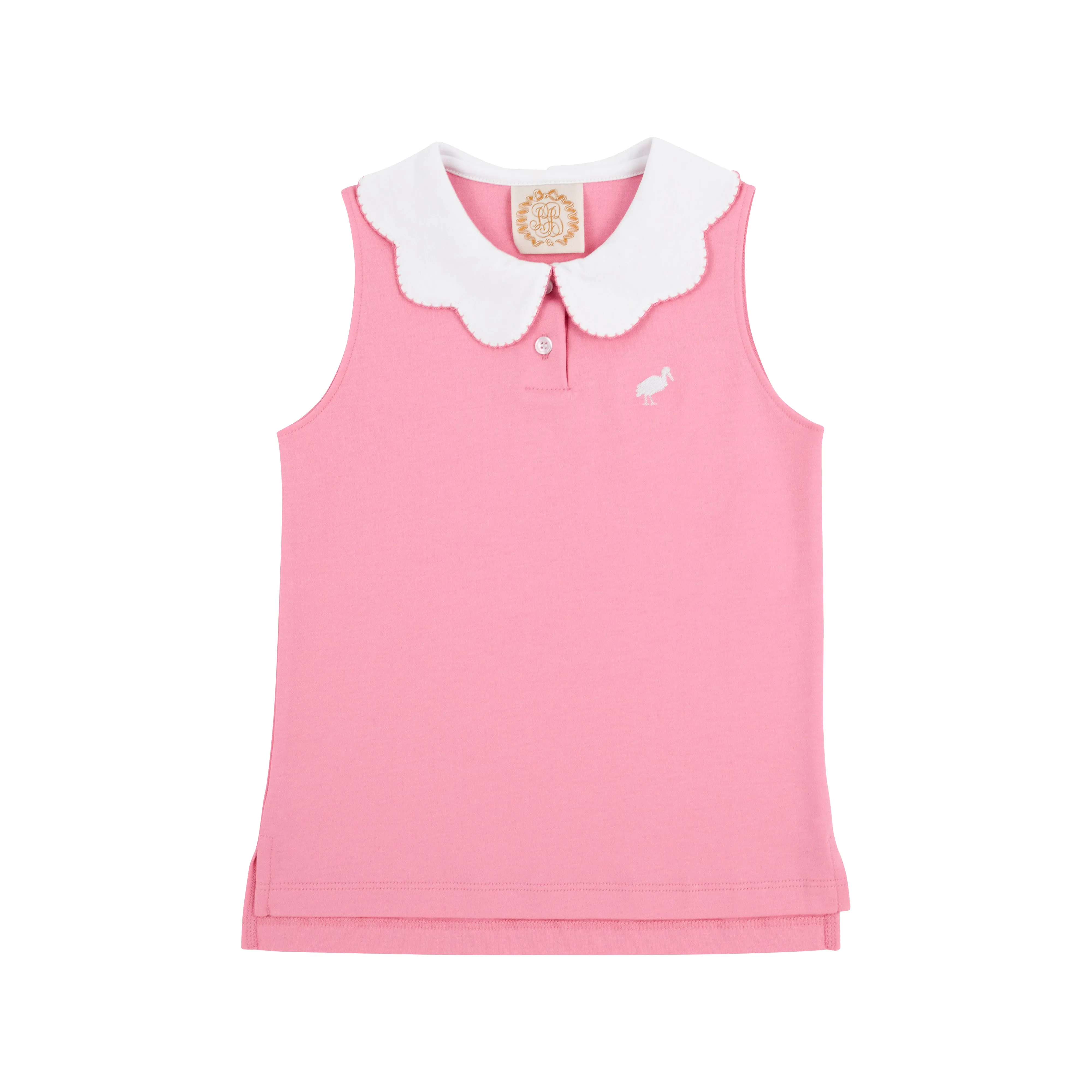Paige's Playful Polo - Hamptons Hot Pink with Worth Avenue White