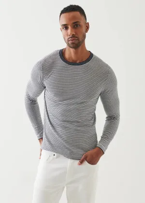 PATRICK ASSARAF Striped Crew Neck Sweater