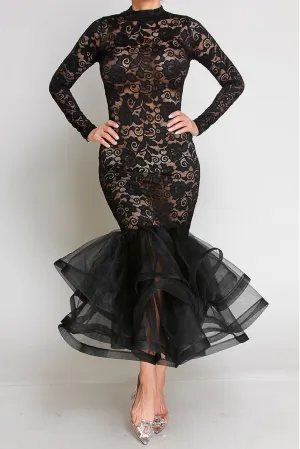Peek a Boo laced Dress