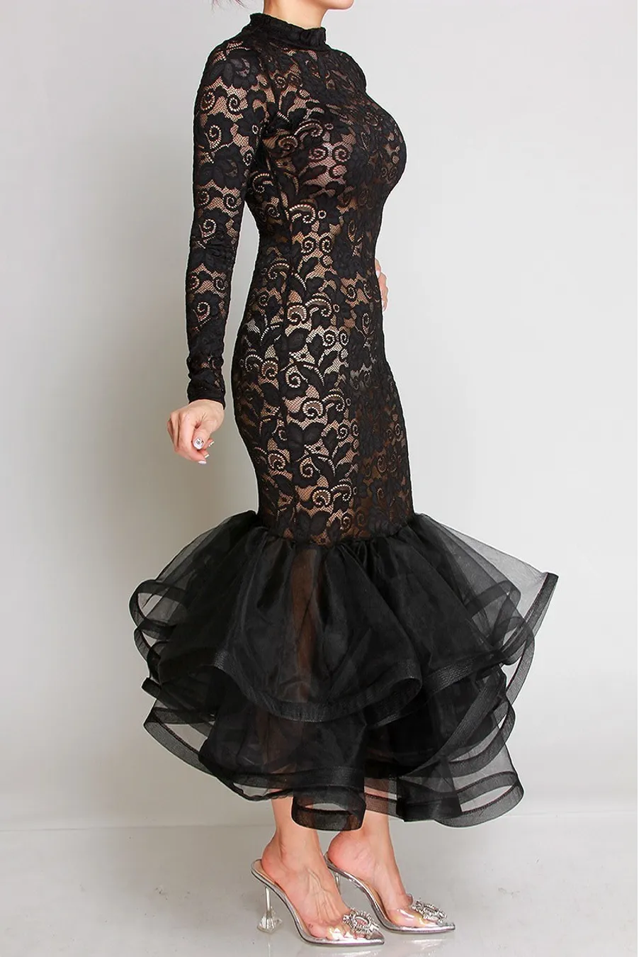 Peek a Boo laced Dress