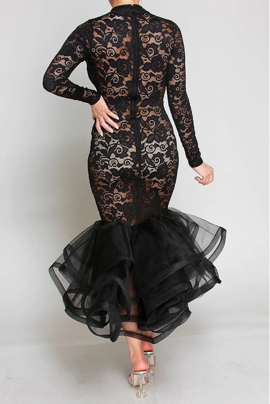 Peek a Boo laced Dress