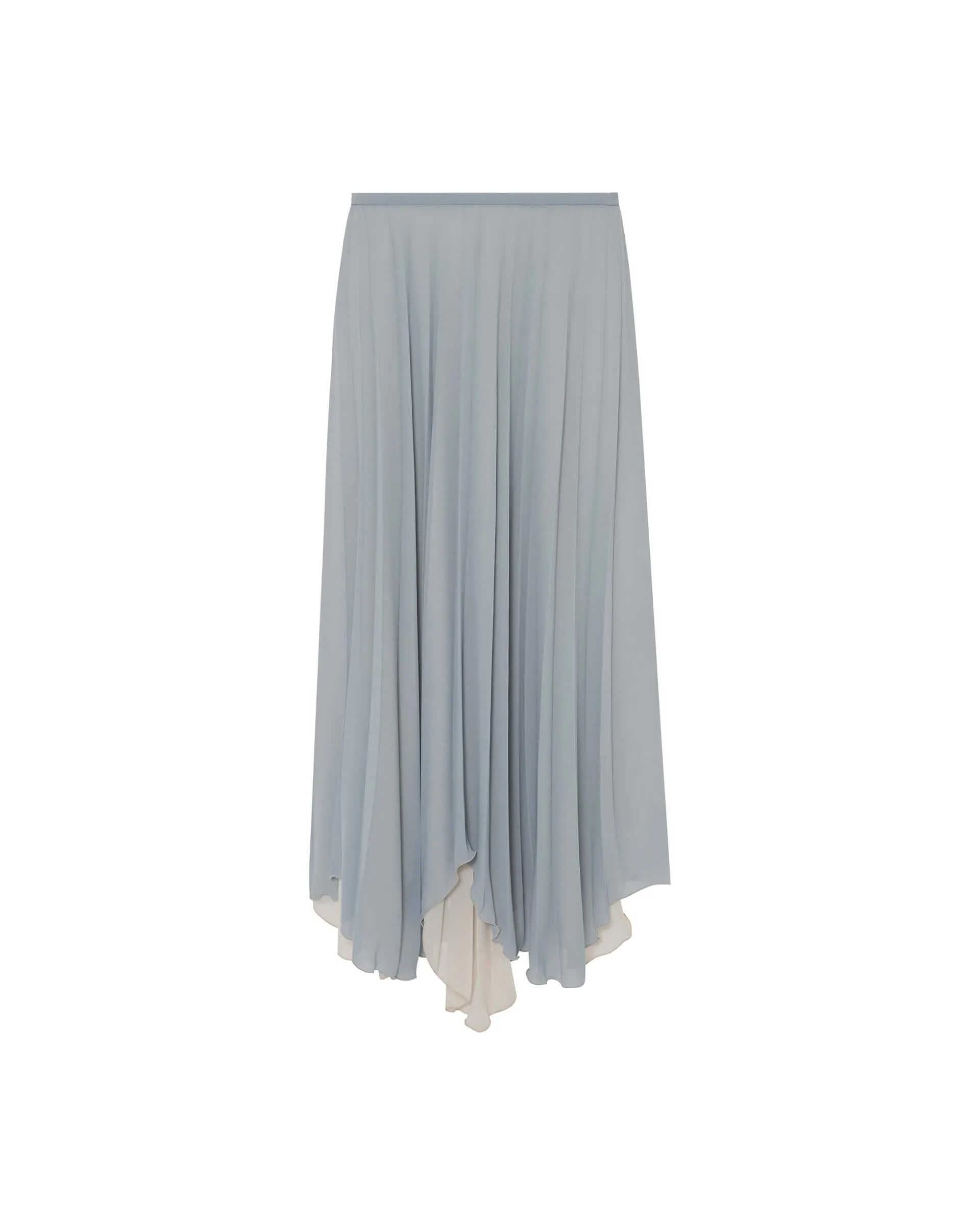pleated midi skirt
