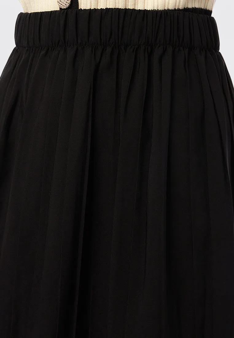 Pleated Midi Skirt