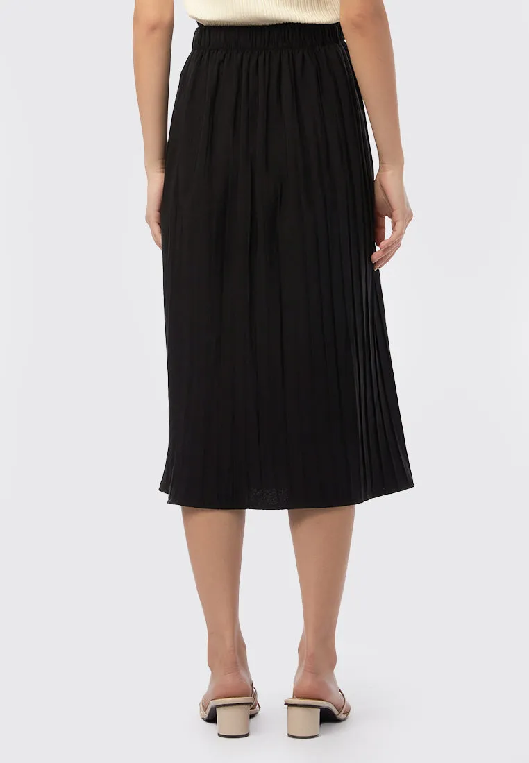 Pleated Midi Skirt