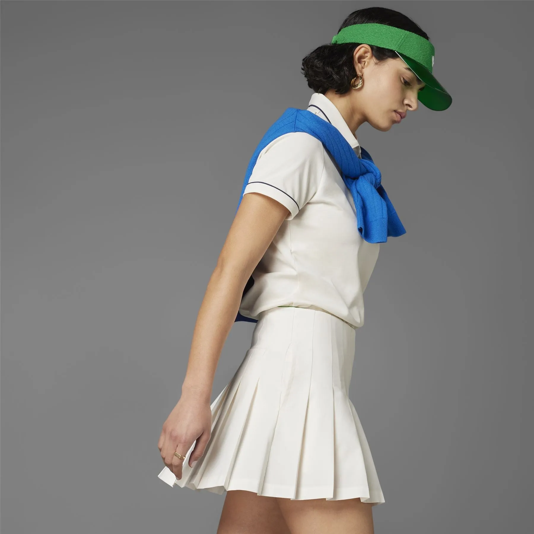 Pleated Skort Chalk White