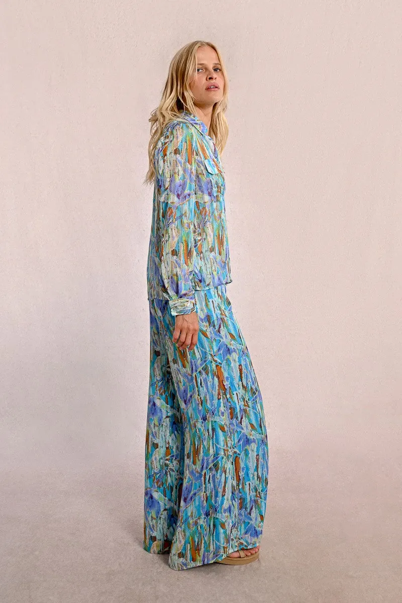 PRINTED SHIRT, FLAP POCKETS