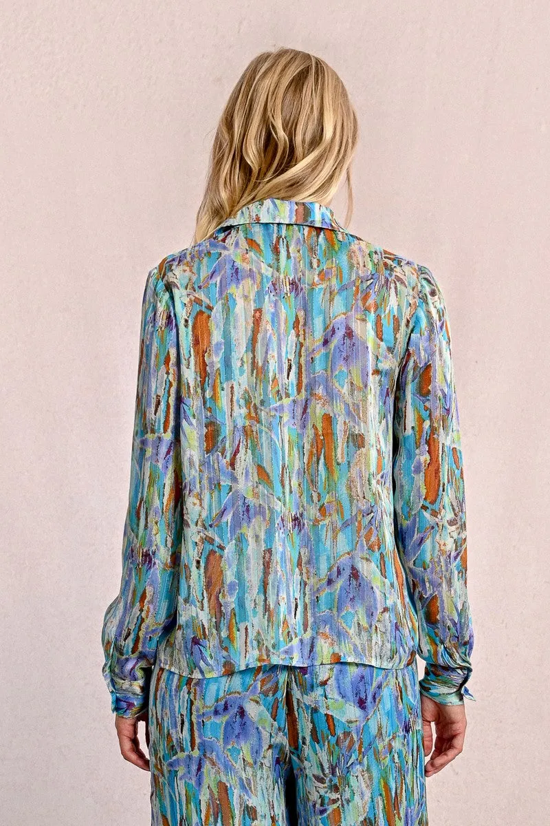 PRINTED SHIRT, FLAP POCKETS
