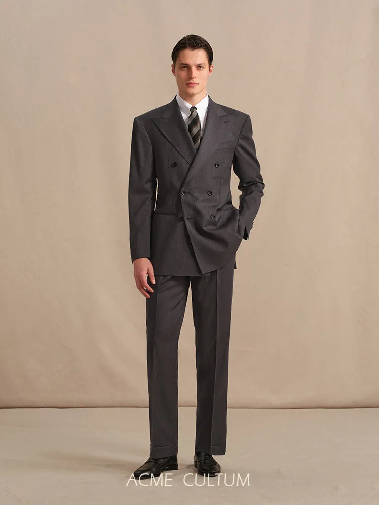 Pure Wool Herringbone Suit