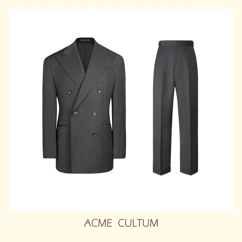 Pure Wool Herringbone Suit